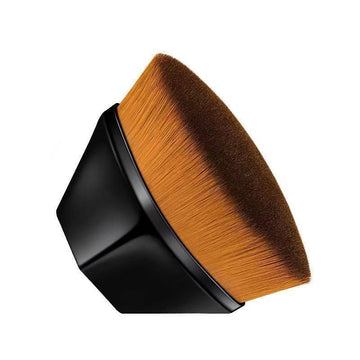Pensulă kabuki plată pentru fond de ten – aplicare uniformă și finish natural
