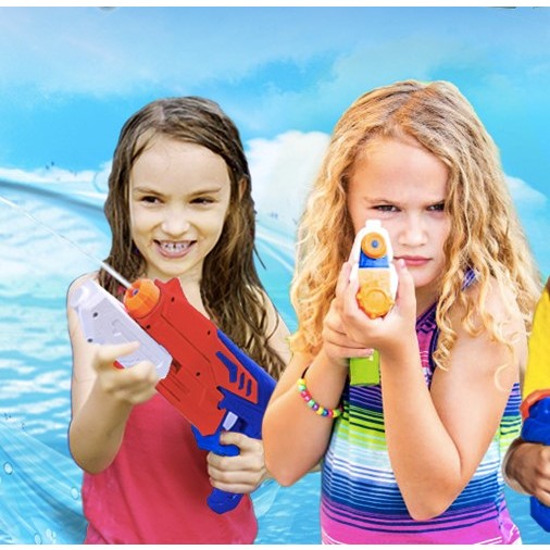 Pistol de apă copii cu rezervor 300 ml – ideal pentru piscină și plajă