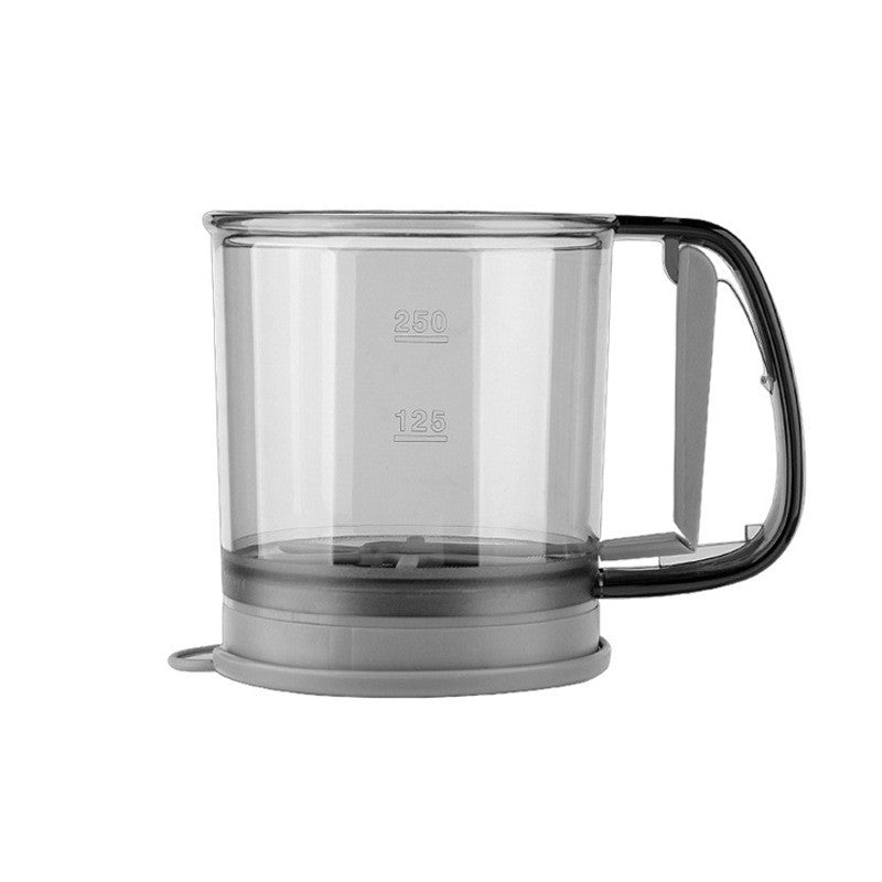 Sită de făină portabilă din plastic transparent cu mâner – versatilă și ușor de utilizat