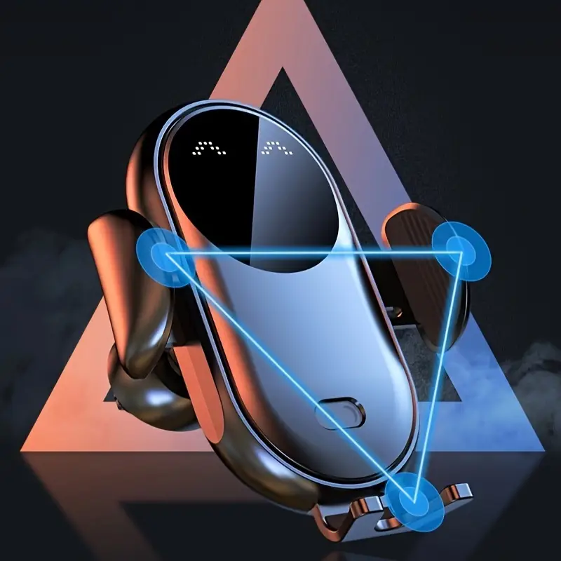 Suport Auto 2 in 1 cu Incarcare Wireless si Rotatie 360° Smiley®