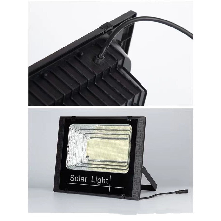 Proiector LED solar 30W cu telecomandă, 100 LED SMD, suport prindere, 1200lm