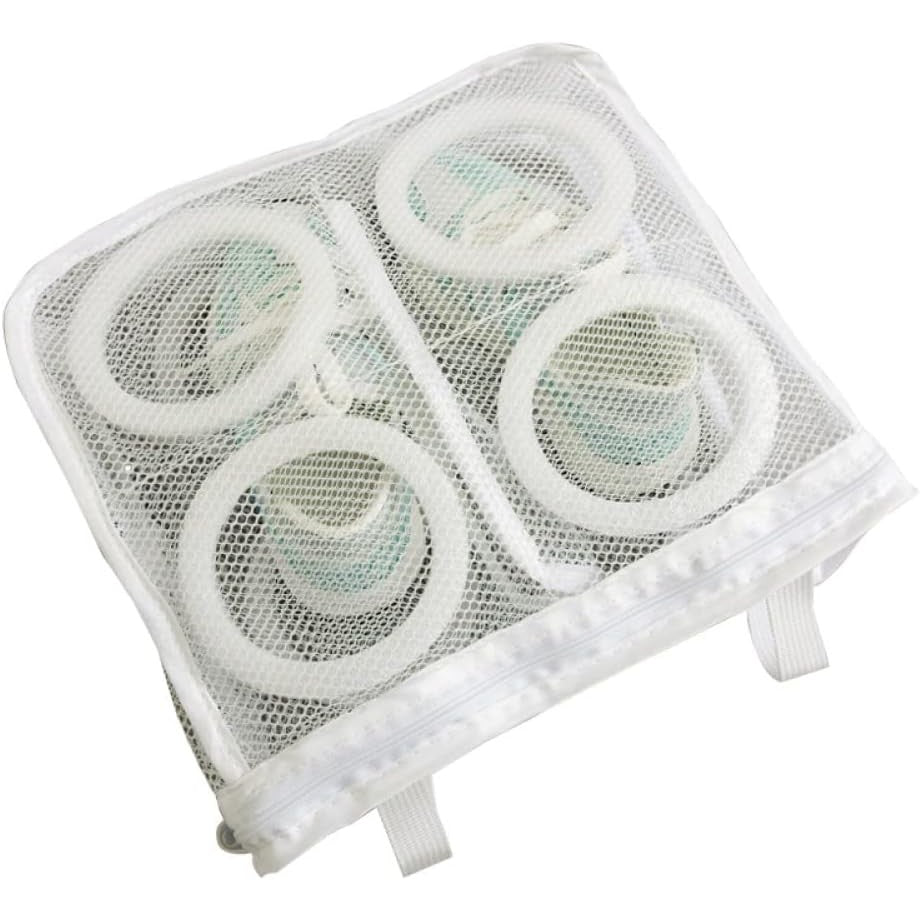 Sac protecție pentru spălare încălțăminte la mașina de spălat, 28×24.5×8 cm, roz