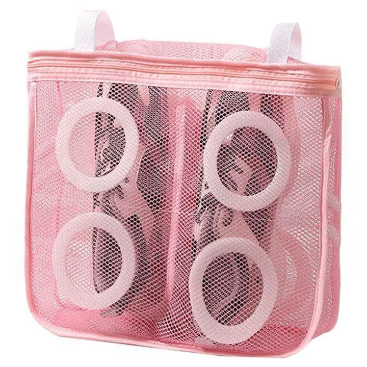 Sac protecție pentru spălare încălțăminte la mașina de spălat, 28×24.5×8 cm, roz