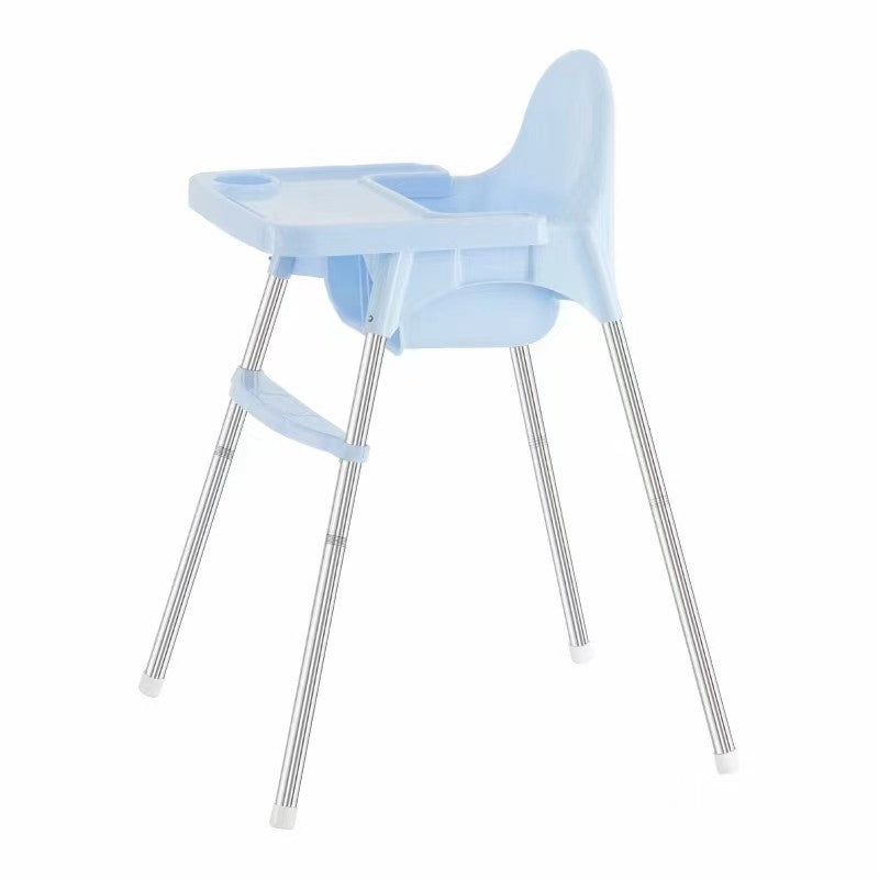 Scaun de Masă Telescopic Reglabil pentru Bebeluși 6–32 Luni – Cu Centură și Suport Picioare, Albastru