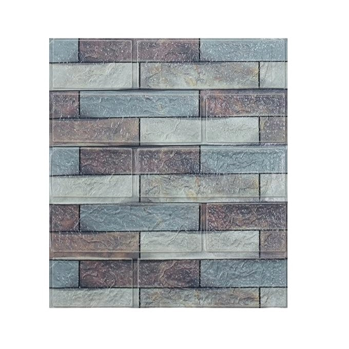 Set 10 plăci tapet 3D cărămidă roșie – autoadeziv, 35×38 cm, 3 mm, 1,33 m²