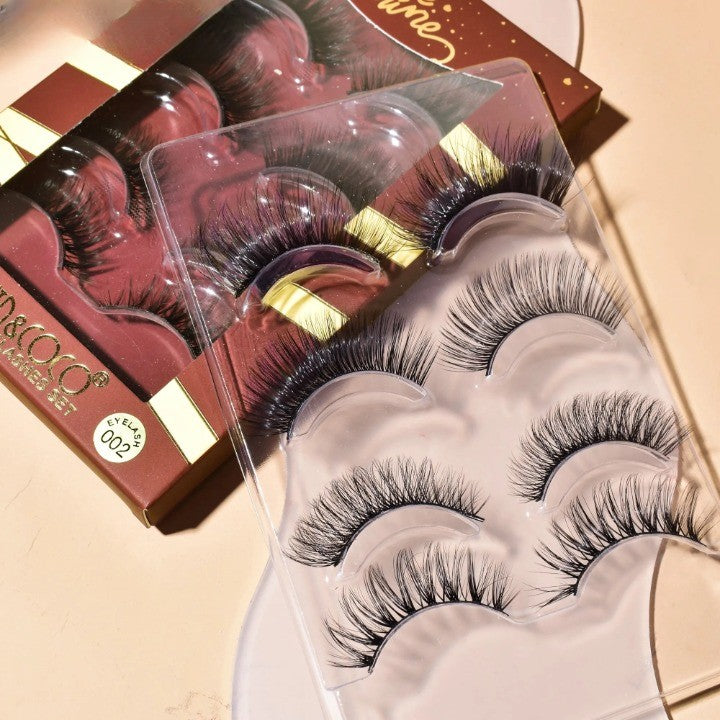 Set 4 perechi gene false, marimea 1 – look natural, ușor de aplicat