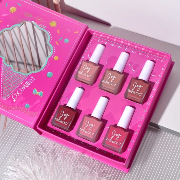 Set 6 blush‐uri lichide nuanțe delicate – iluminare și prospețime ten