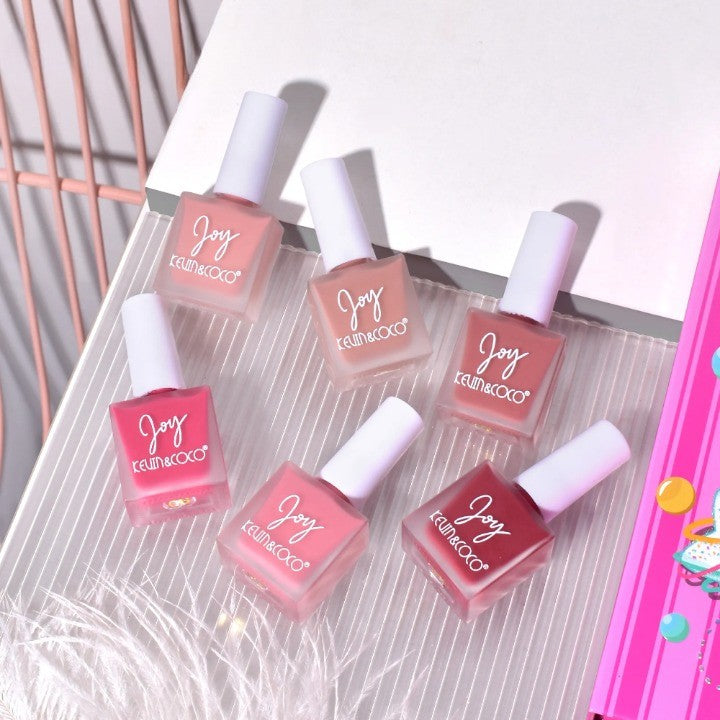 Set 6 blush‐uri lichide nuanțe delicate – iluminare și prospețime ten