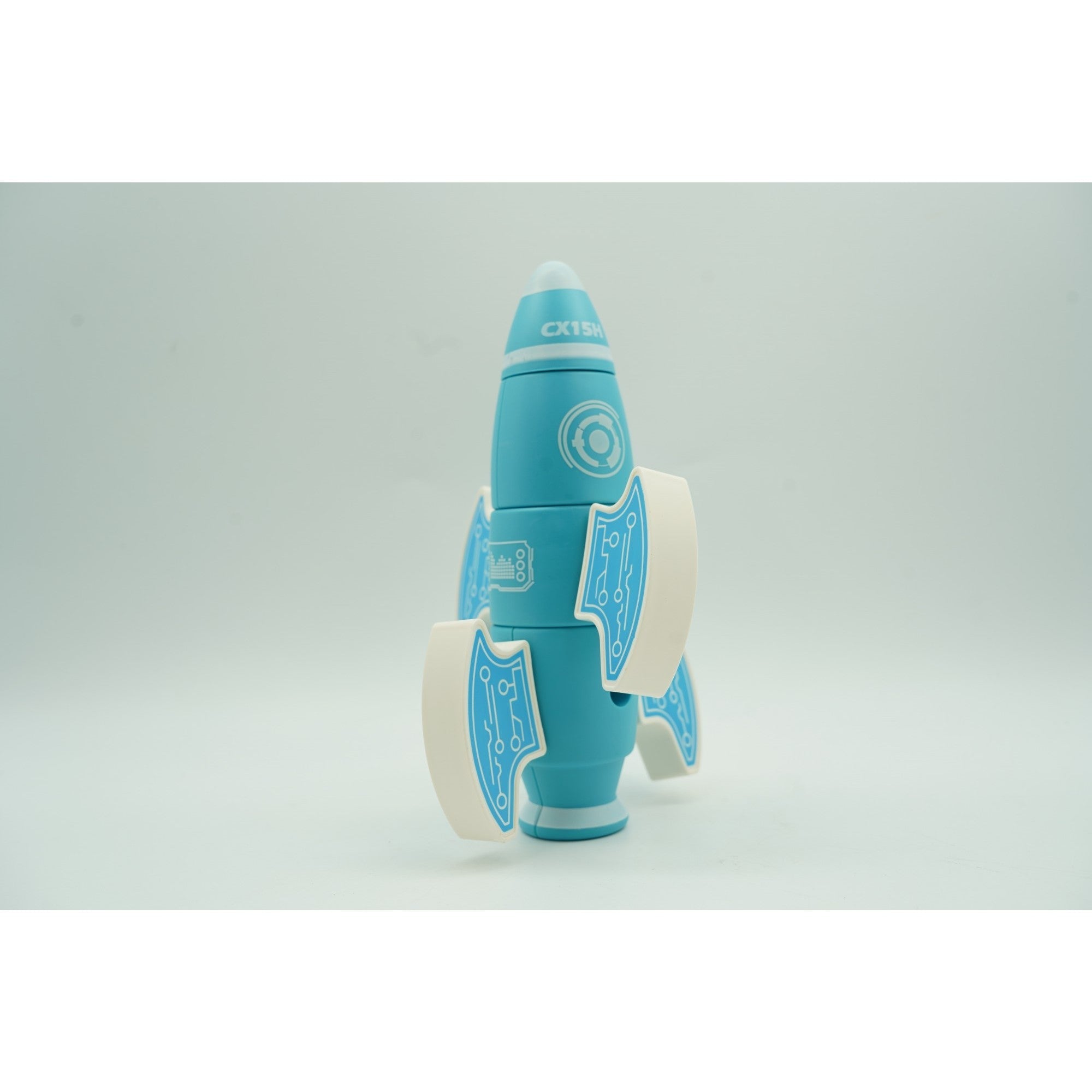 Set 8 blocuri magnetice pentru copii, rachetă + cutie depozitare – STEM creativ