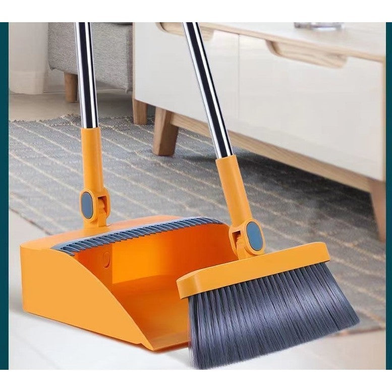 Set mătură și făraș cu coadă detașabilă și dinți de pieptene, ideal pentru curățenie eficientă