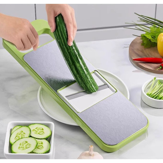 Set multifuncțional 7 piese pentru tăiat și mărunțit legume – oțel inoxidabil, uz casnic