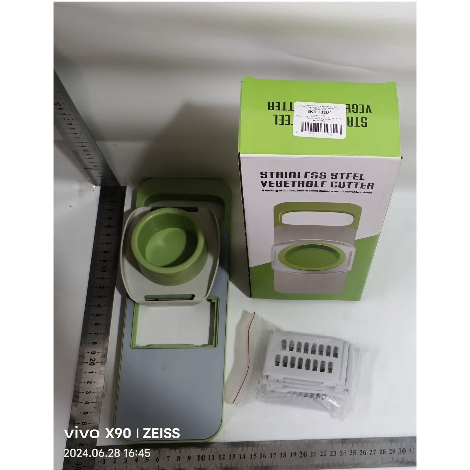 Set multifuncțional 7 piese pentru tăiat și mărunțit legume – oțel inoxidabil, uz casnic