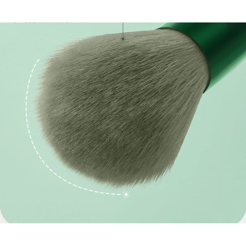 Set 13 pensule machiaj verde – profesional & ergonomic, pentru începători și experți