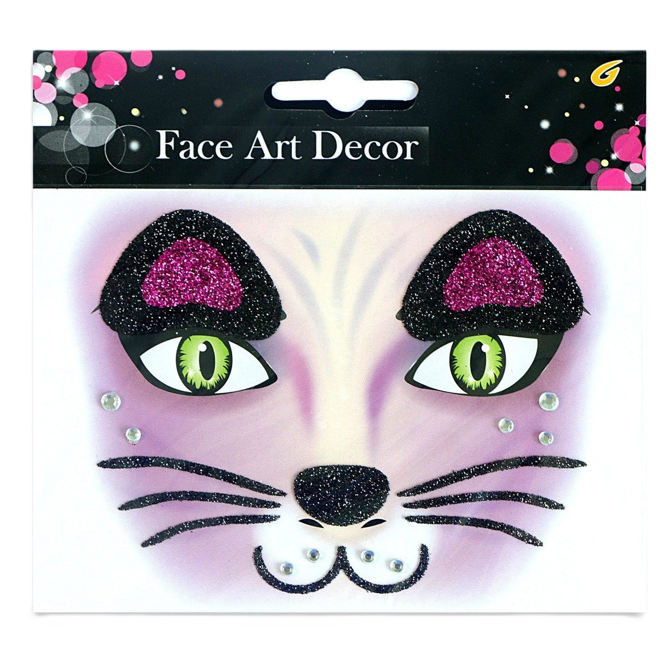 Sticker temporar față pentru machiaj artistic, model căprioară maro – Halloween și teatru - MODEL 7