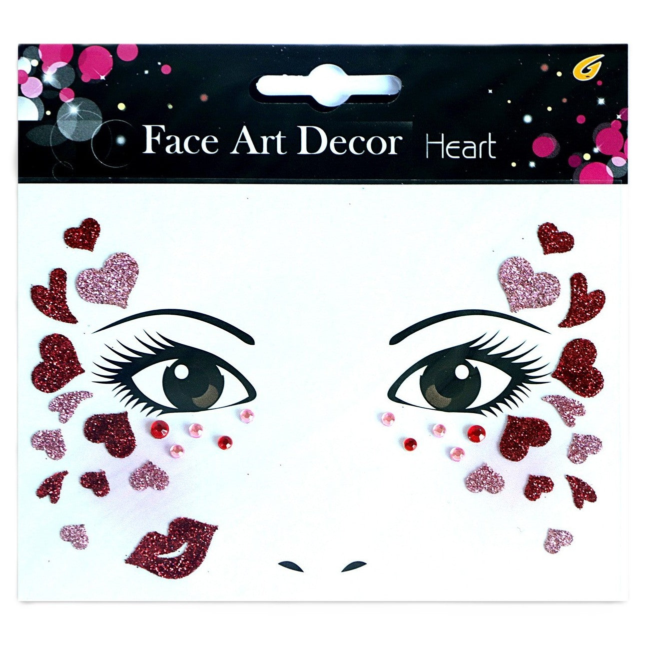 Sticker temporar față pentru machiaj artistic, model căprioară maro – Halloween și teatru - MODEL 7