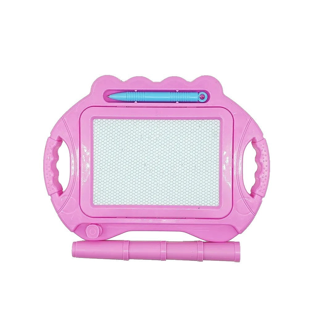 Tablă magnetică dreaptunghiulară 23×17 cm cu suport – desen reutilizabil