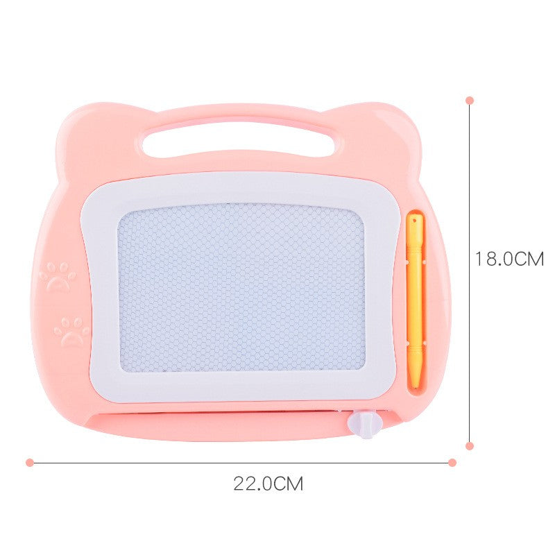 Tablă magnetică dreaptunghiulară 23×17 cm cu suport – desen reutilizabil