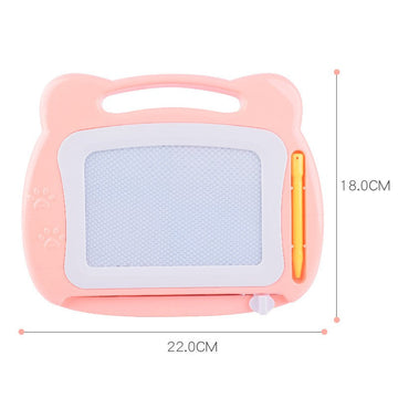 Tablă magnetică dreaptunghiulară 23×17 cm cu suport – desen reutilizabil