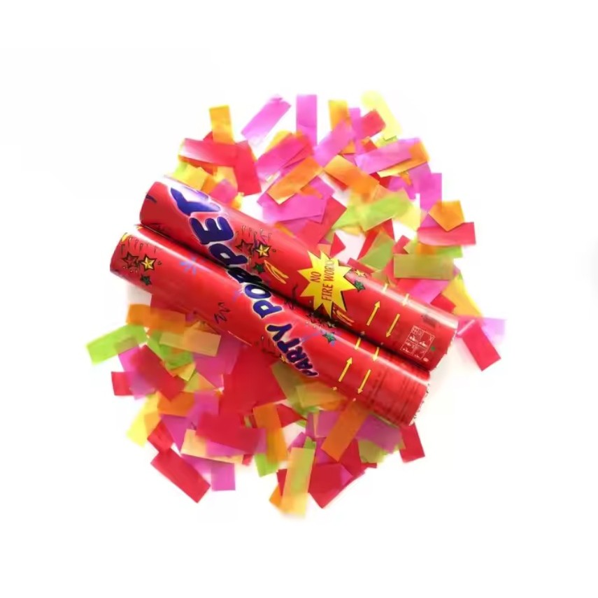 Tub confetti multicolor “Party Pooper” 40×5 cm – distractie instantă la petrecere