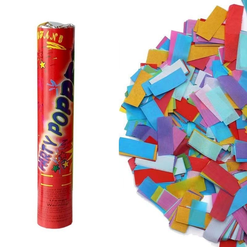 Tub confetti multicolor “Party Pooper” 40×5 cm – distractie instantă la petrecere