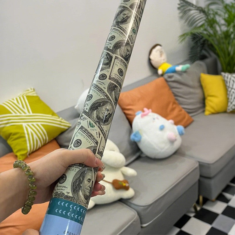 Tub confetti multicolor “dolari” 60×5 cm – petrecere cu efect surpriză