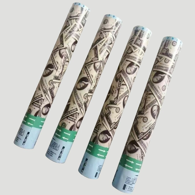 Tub confetti multicolor “dolari” 60×5 cm – petrecere cu efect surpriză