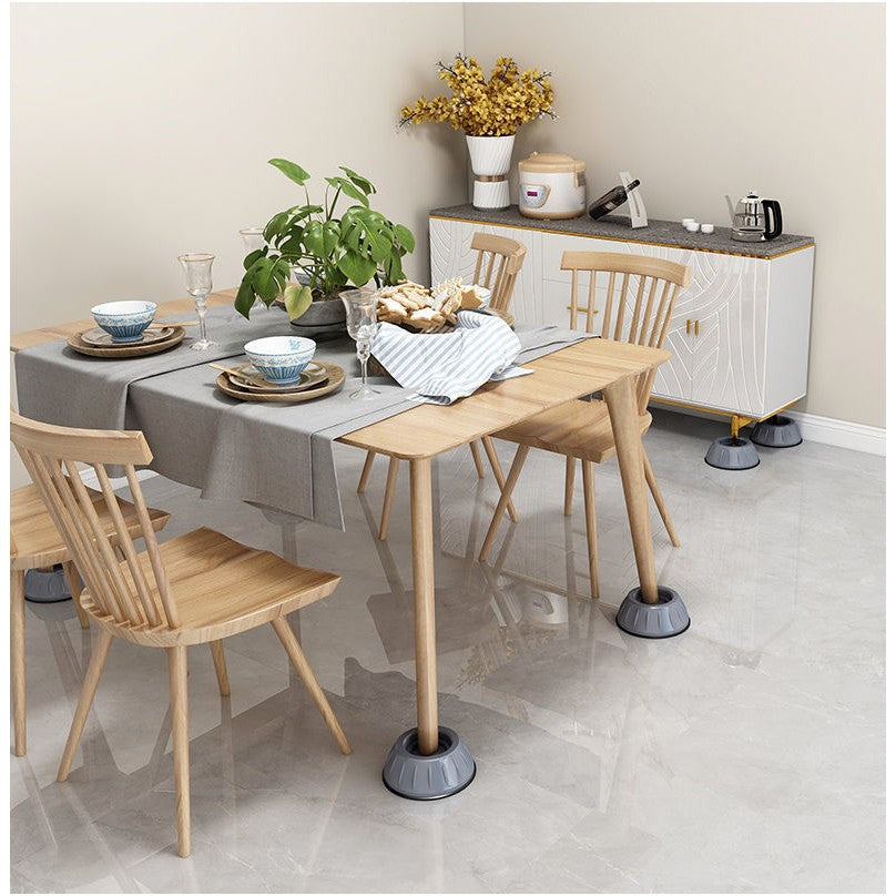 Set 4 picioare antivibratii cu ventuza pentru mașină de spălat, uscător și frigider