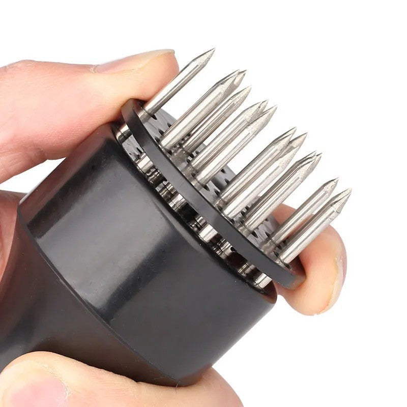 Ustensilă profesională pentru frăgezit carne, 21 tije inox, 20 cm