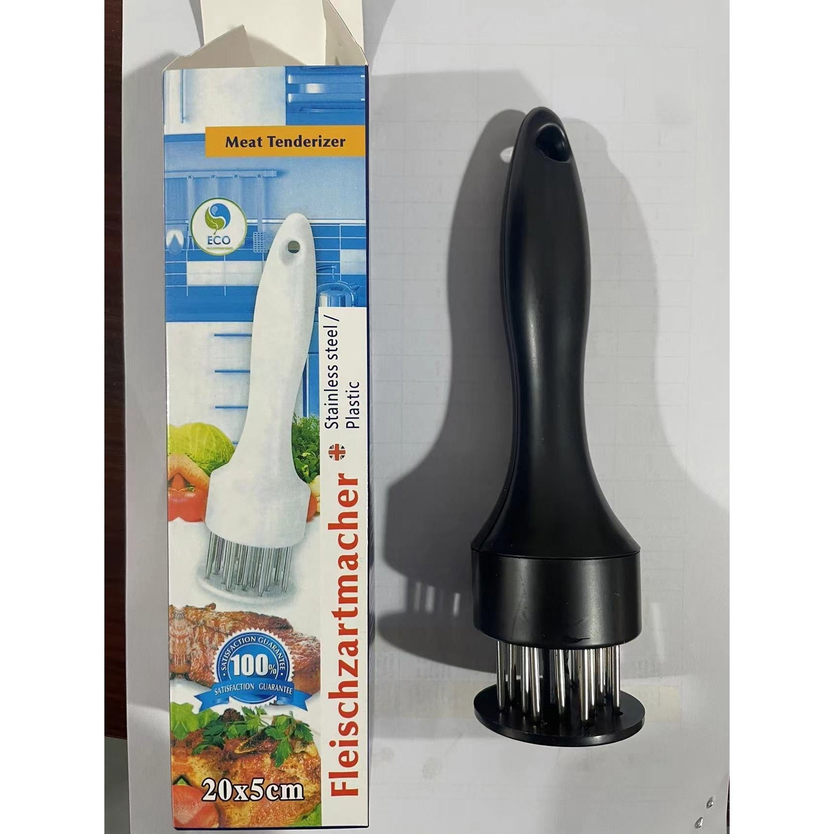 Ustensilă profesională pentru frăgezit carne, 21 tije inox, 20 cm