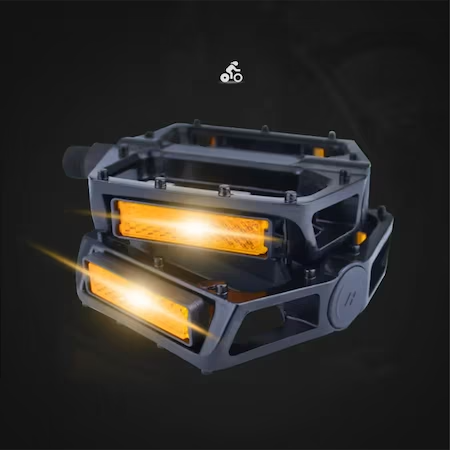 2 db alumínium kerékpárpedál készlet, csúszásgátló, víz- és porálló, MTB, BMX, versenyző, fekete 