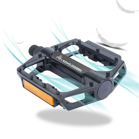 2 db alumínium kerékpárpedál készlet, csúszásgátló, víz- és porálló, MTB, BMX, versenyző, fekete 